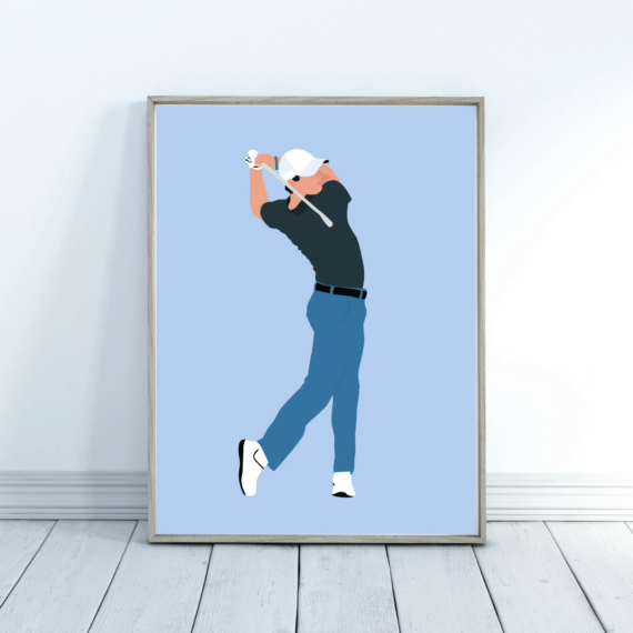 Rory McIlroy Poster - Golf Posters - Rory McIlroy Print - Golf Prints - The Masters - Rory McIlroy