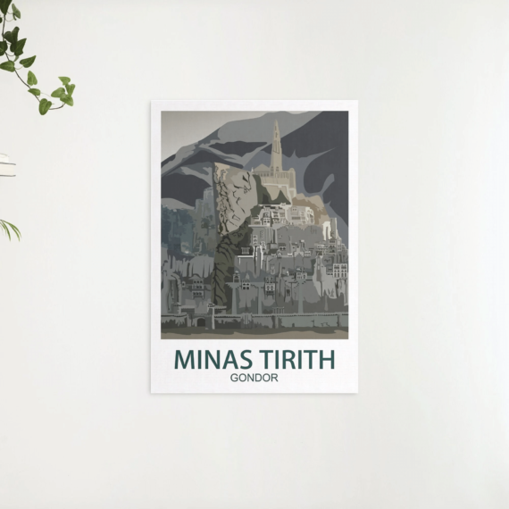 Lord of the Rings Film Print - Lord of the Rings Poster - Minas Tirith Poster - Lord of the Rings Gifts - Minas Tirith Print