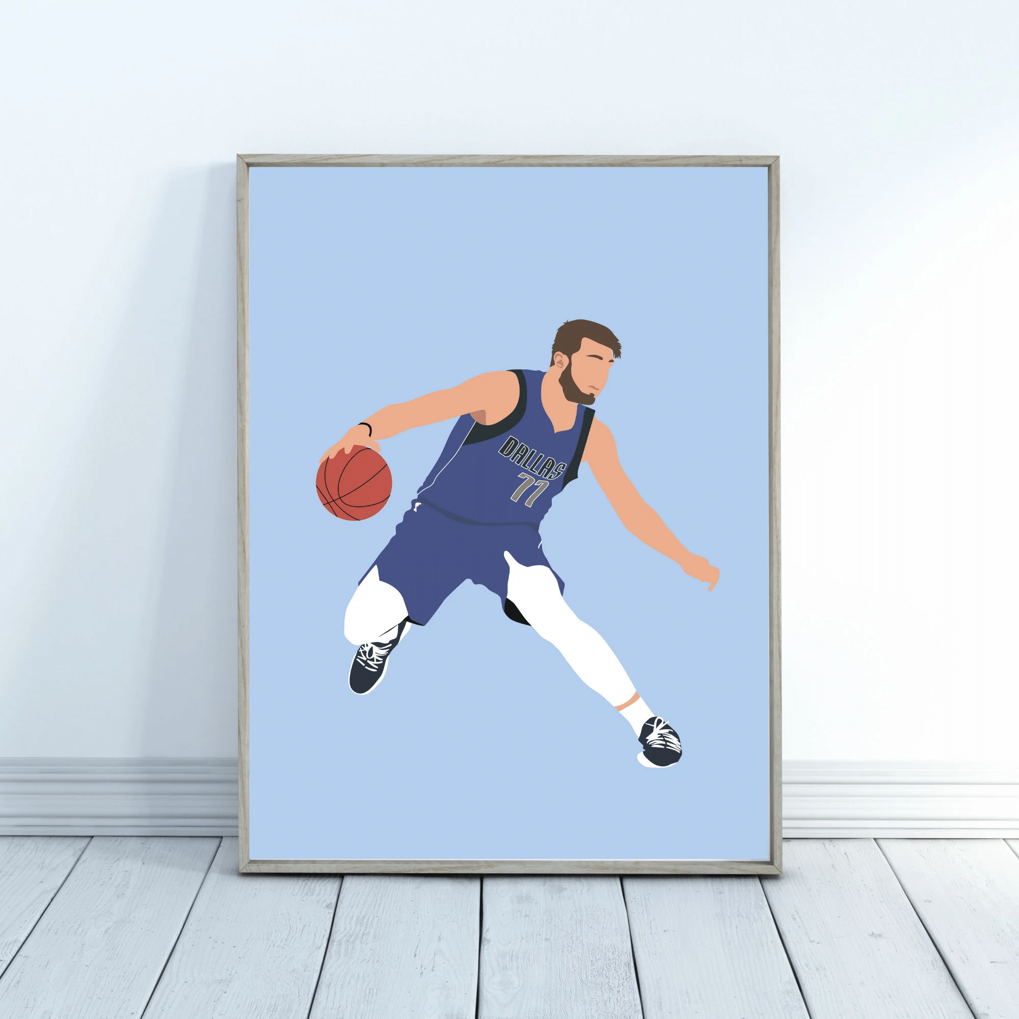 Luka Doncic Step Back Poster – Doncic Gifts – Luka Doncic Print