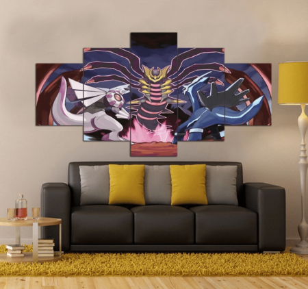 Pokemon Lover Canvas Wall Art Prints | Animated Movie 5 Piece Canvas Wall Art Set