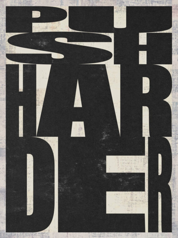 Push Harder Canvas/Poster Wall Art Decor