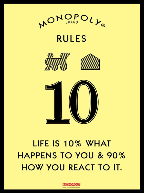 Monopoly Rule 10 Canvas/Poster Wall Art Decor