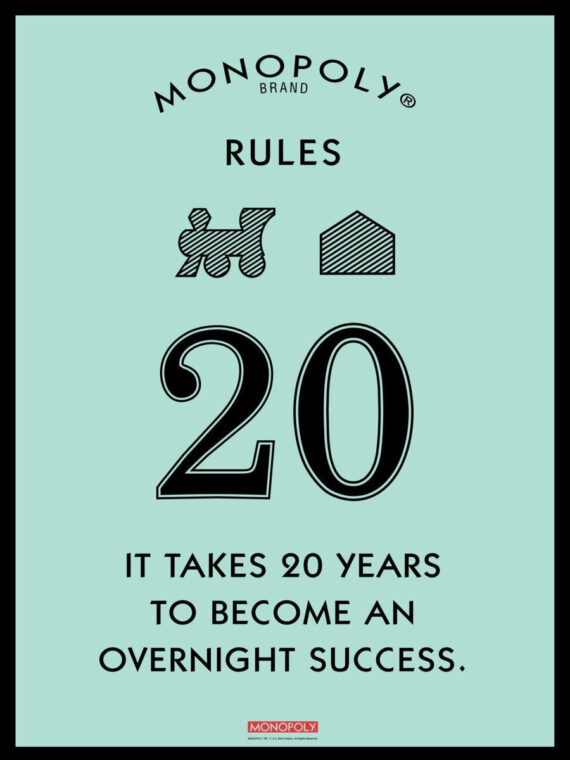 Monopoly Rule 20 Canvas/Poster Wall Art Decor