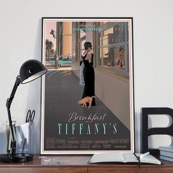 Audrey Hepburn Breakfast At Tiffany’S Wall Print Wall Art Decor Canvas ...