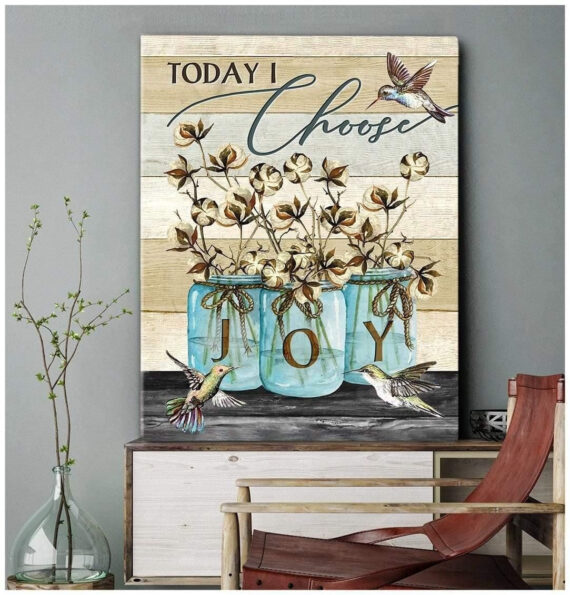 I Choose Joy Hummingbird Canvas – Daymira™ Wear For Everyday Pleasant