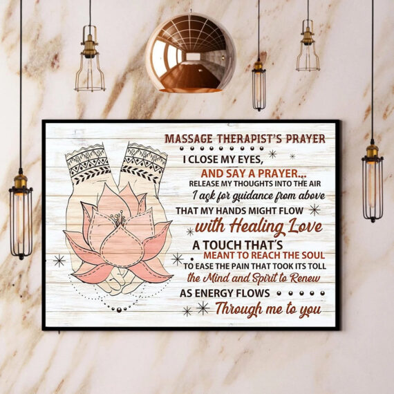 Massage Therapists Prayer Paper Canvas Daymira™ Wear For Everyday Pleasant 0976