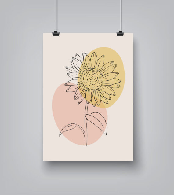 Clear Sunflower by Elyse Burns - Poster