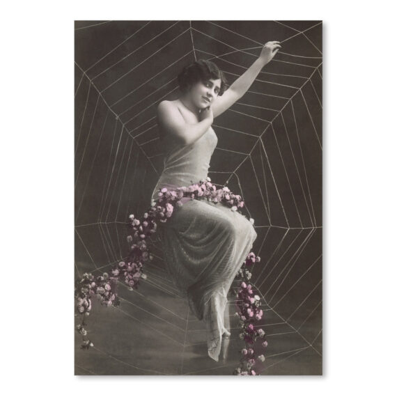 Woman In Spider Web by Found Image Press Canvas/Poster Wall Art Decor