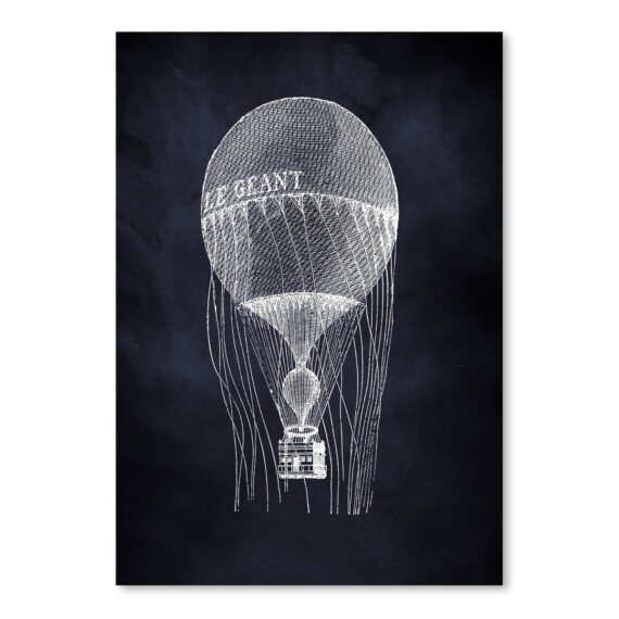 Le Geant Balloon by Coastal Print & Design Canvas/Poster Wall Art Decor