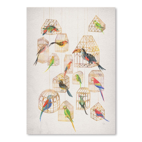 Architectural Aviary by David Fleck Canvas/Poster Wall Art Decor