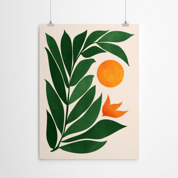 Tropical Forest Sunset by Modern Tropical - Canvas/Poster Wall Art Decor