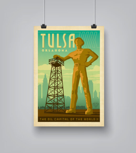 Asa Tulsa Oilman by Anderson Design Group – Canvas/Poster Wall Art ...