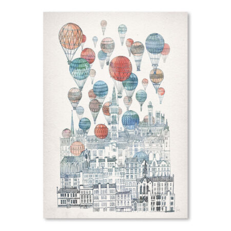 Voyages Over Glasgow by David Fleck Canvas/Poster Wall Art Decor