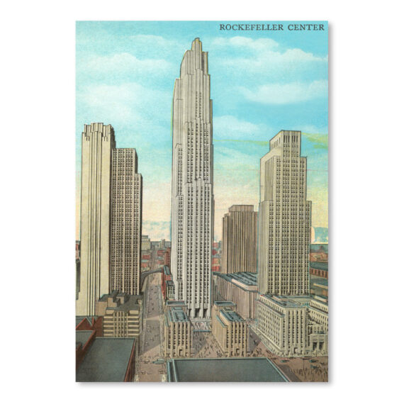 Rockefeller Center by Found Image Press Canvas/Poster Wall Art Decor