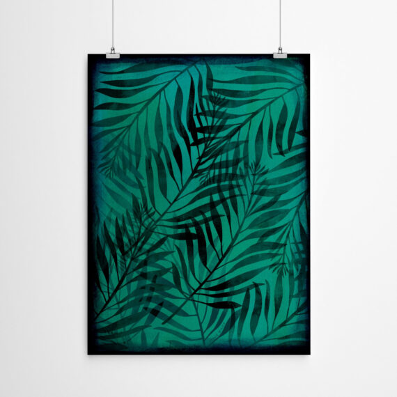 Tropical Jungle Leaves by Annie Riker - Canvas/Poster Wall Art Decor