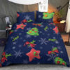 Merry Christmas Made With Outstanding Handmade Decorations Bedding Set