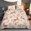 Christmas Eve With Colorful Reindeer Pattern Bedding Set