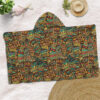African Colored Artistically ethnic pattern Hooded Blanket