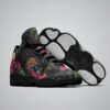 Hawaiian Theme Basketball Black Sole Shoes