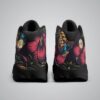 Hawaiian Theme Basketball Black Sole Shoes