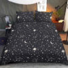 Space Seamless Pattern Comet Planet In The Sparkling Night Sky Bedding Set