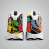 Graffitti Vector Pattern Basketball White Sole Shoes