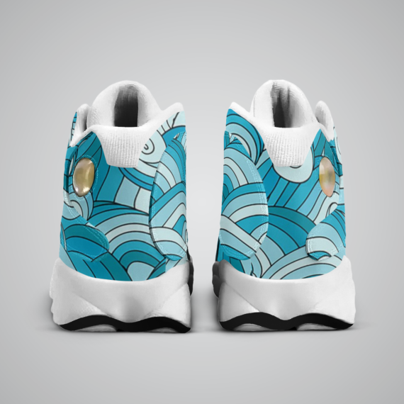 Ocean Wave Tide Basketball White Sole Shoes