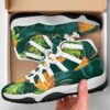 Pineapples with palm leaves on a tropical background Basketball J11 Shoes