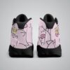 Cute Animals with Pig Basketball Black Sole Shoes