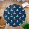 Hand Drawn Super Cute Shark Model Round Carpet