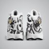 Slogans graffiti background Basketball White Sole Shoes