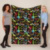 Abstract Urban Colorful Seamless Pattern Fleece Blanket