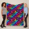 Abstract Seamlessgraffiti Backdrop Sport Textile Fashion Fleece Blanket