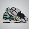 Wavy graffiti pattern Basketball White Sole Shoes