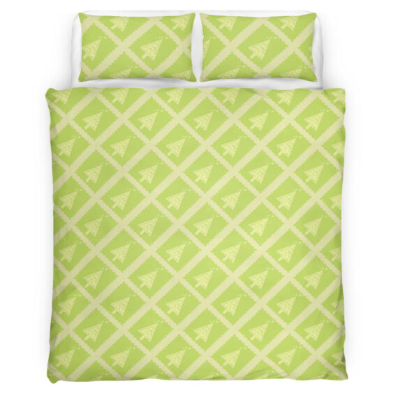 Christmas Tree Checkered Pattern Christmas Season Bedding Set