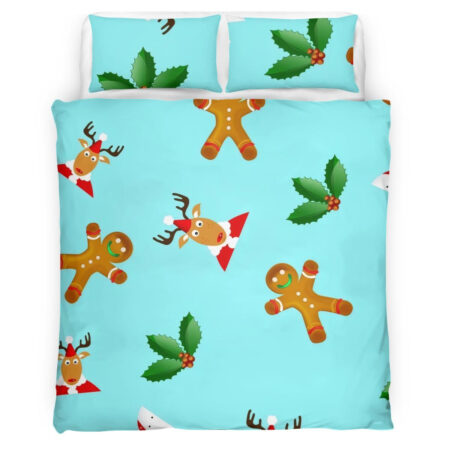 Merry Christmas And Lovely Gifts And Cakes Bedding Set