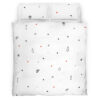 Merry Christmas Decorative Pattern On A White Background Bedding Set