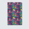Abstract Bright Graffiti Pattern Painted Brick Sparkles Area Rugs
