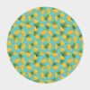 Super Cute Tropical Palm Leaf Banana Round Carpet