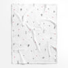 Merry Christmas Decorative Pattern On A White Background Fleece Blanket
