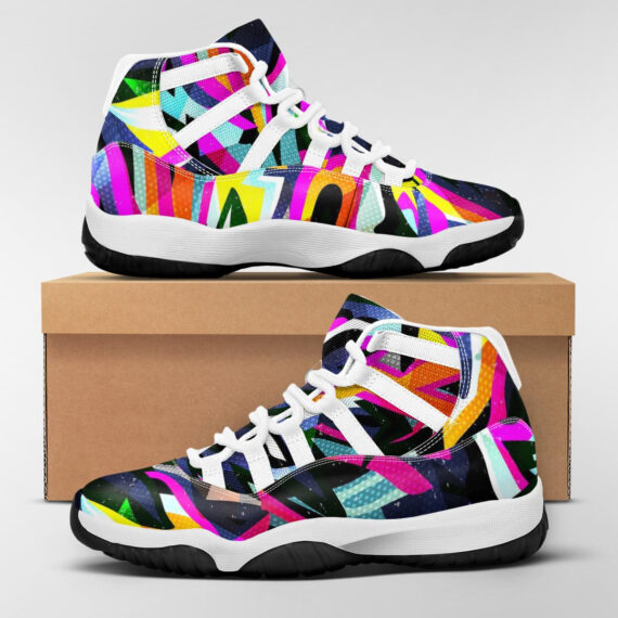 Graffiti bright psychedelic Basketball J11 Shoes – Daymira™ Wear For ...