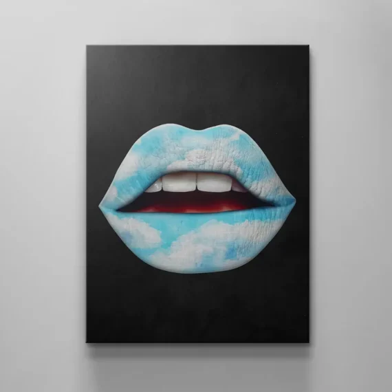 Cloud Lips Canvas Wall Art Decor