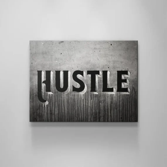 Concrete Hustle Canvas Wall Art Decor