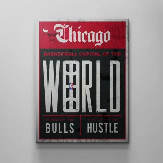 Chicago Bulls Front Page Canvas Wall Art Decor