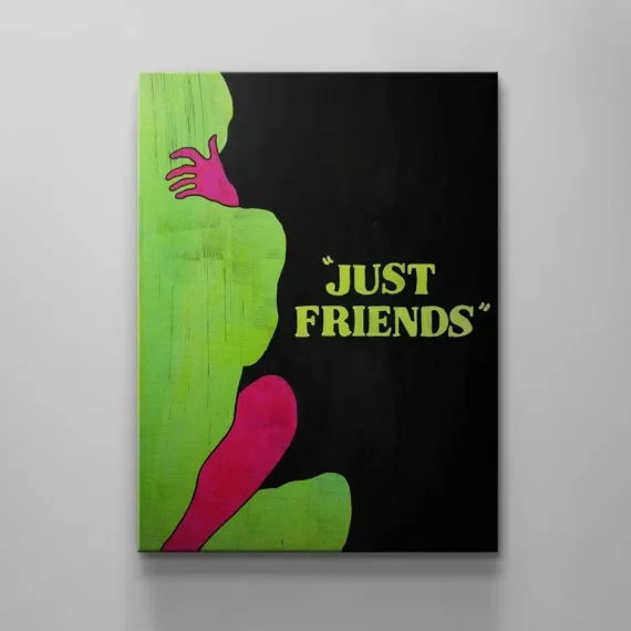 Just Friends Canvas Wall Art Decor