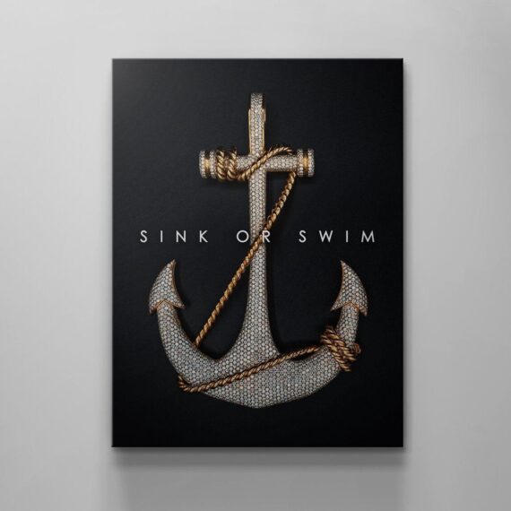 Sink Or Swim Canvas Wall Art Decor