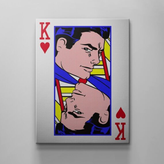 King Card Canvas Wall Art Decor