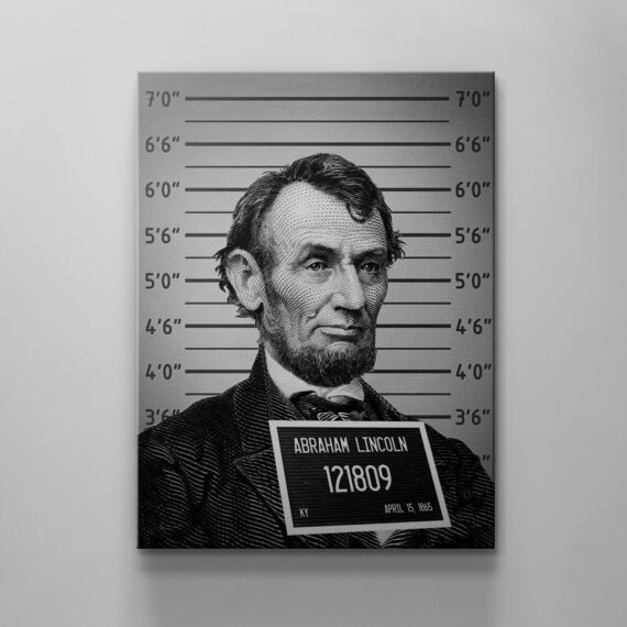 Mug Shot Money Canvas Wall Art Decor