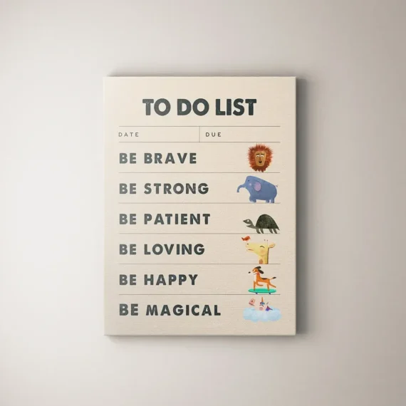 To Do List Canvas Wall Art Decor