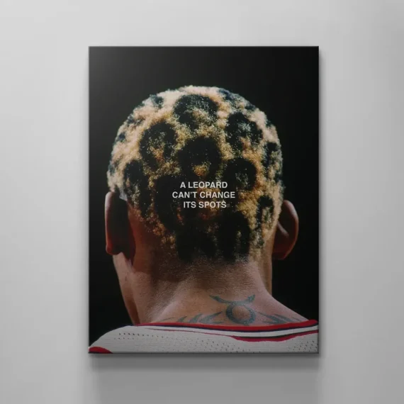 Nba - Leopard Spots - Dennis Rodman Canvas Wall Art Decor